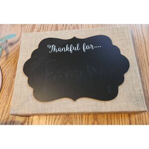 Decorative chalkboard wall hanging, Hobby Lobby
